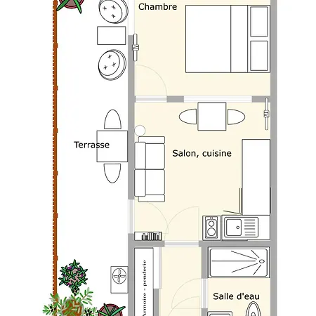 Apartmán Le Semaphore - Climatise, Grande Terrasse Vue - Parking, Wifi